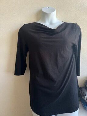 The Look Women’s Black Cowl Neck Top Size M –